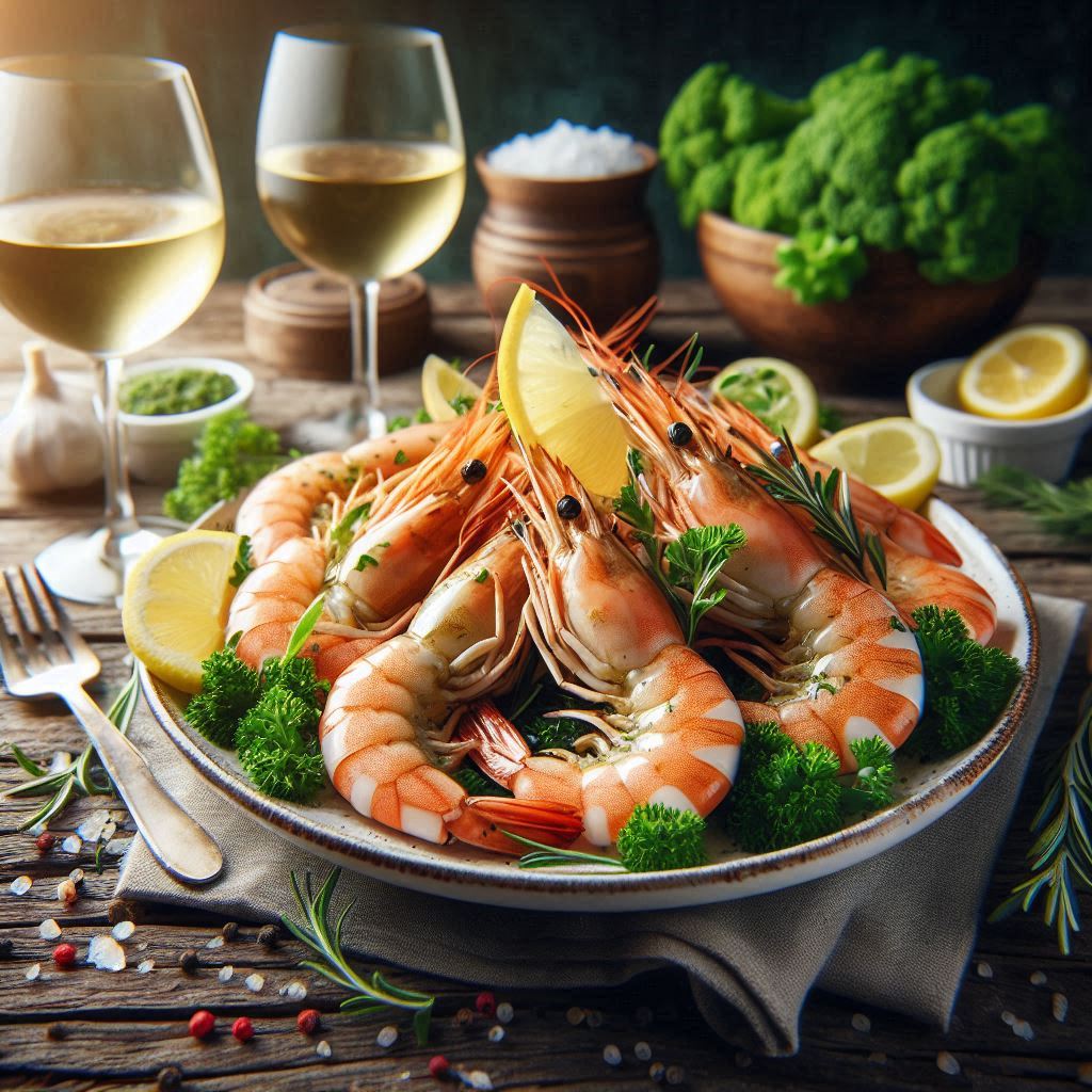 Chả tôm rau củ