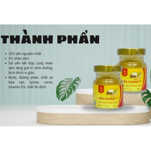 Yến chưng nhân sâm