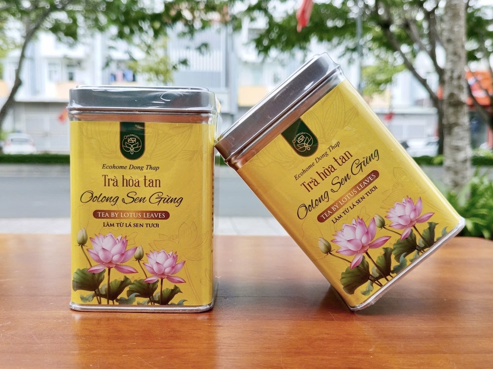 Trà hòa tan oolong sen gừng 