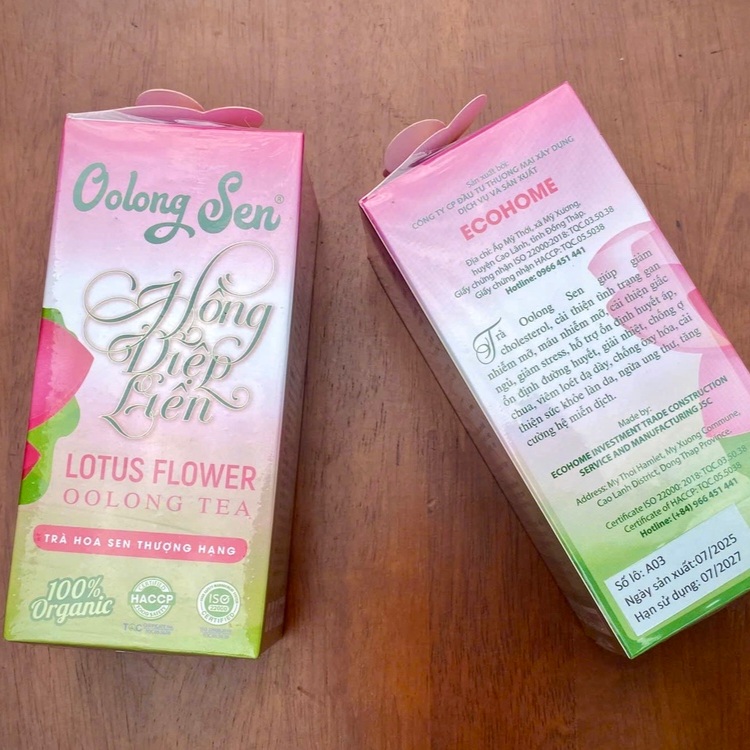 Thông tin về trà oolong sen hồng diệp liên