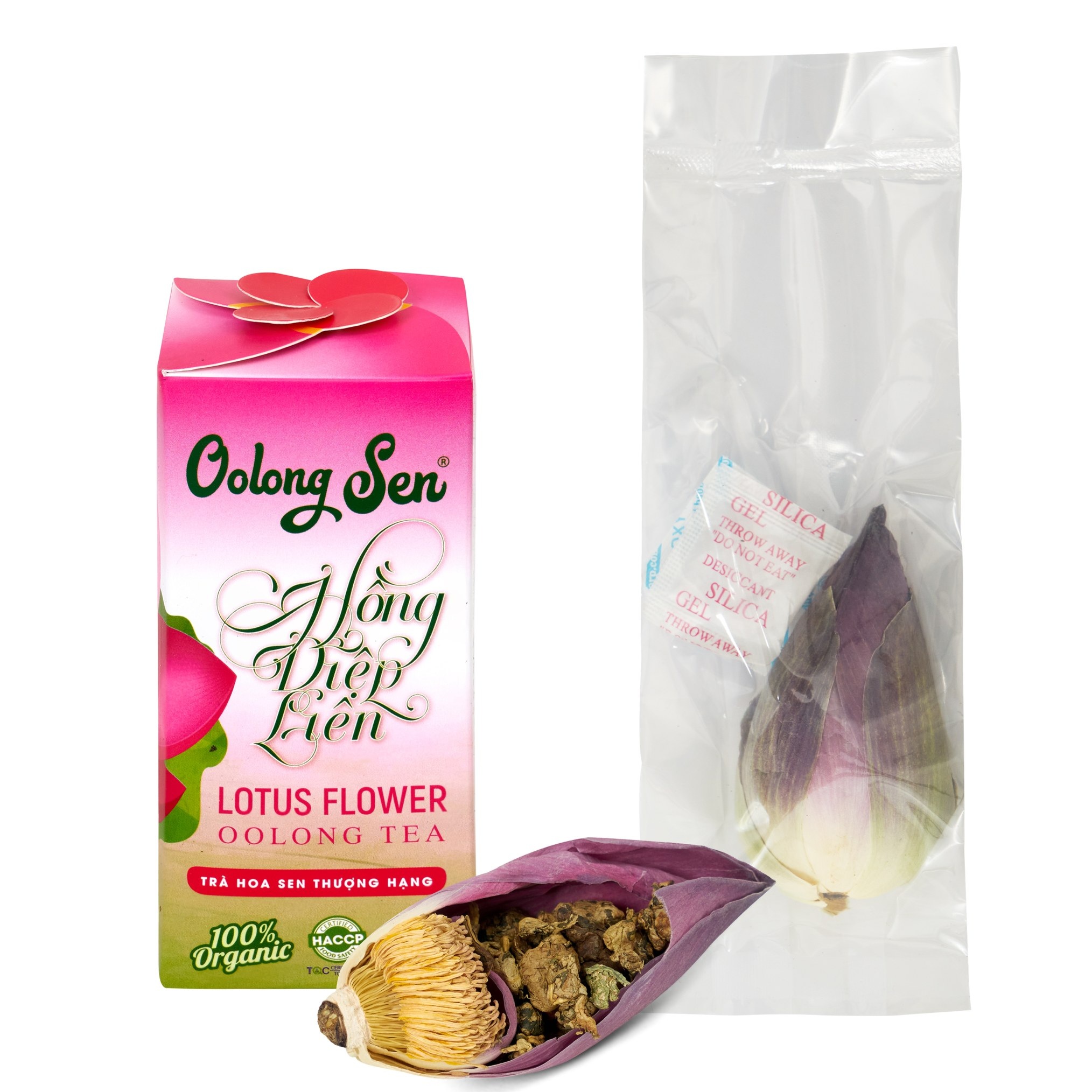 Trà hoa oolong sen hồng diệp liên