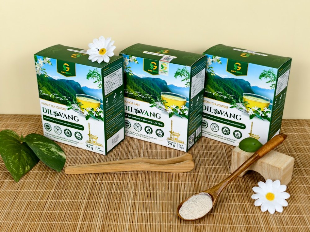 Trà hòa tan đinh lăng chè vằng DILVANG là gì?