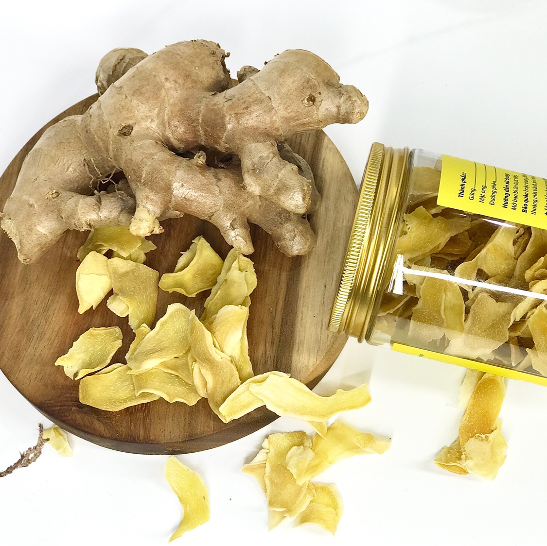 Bà bầu ăn snack gừng sấy được không?