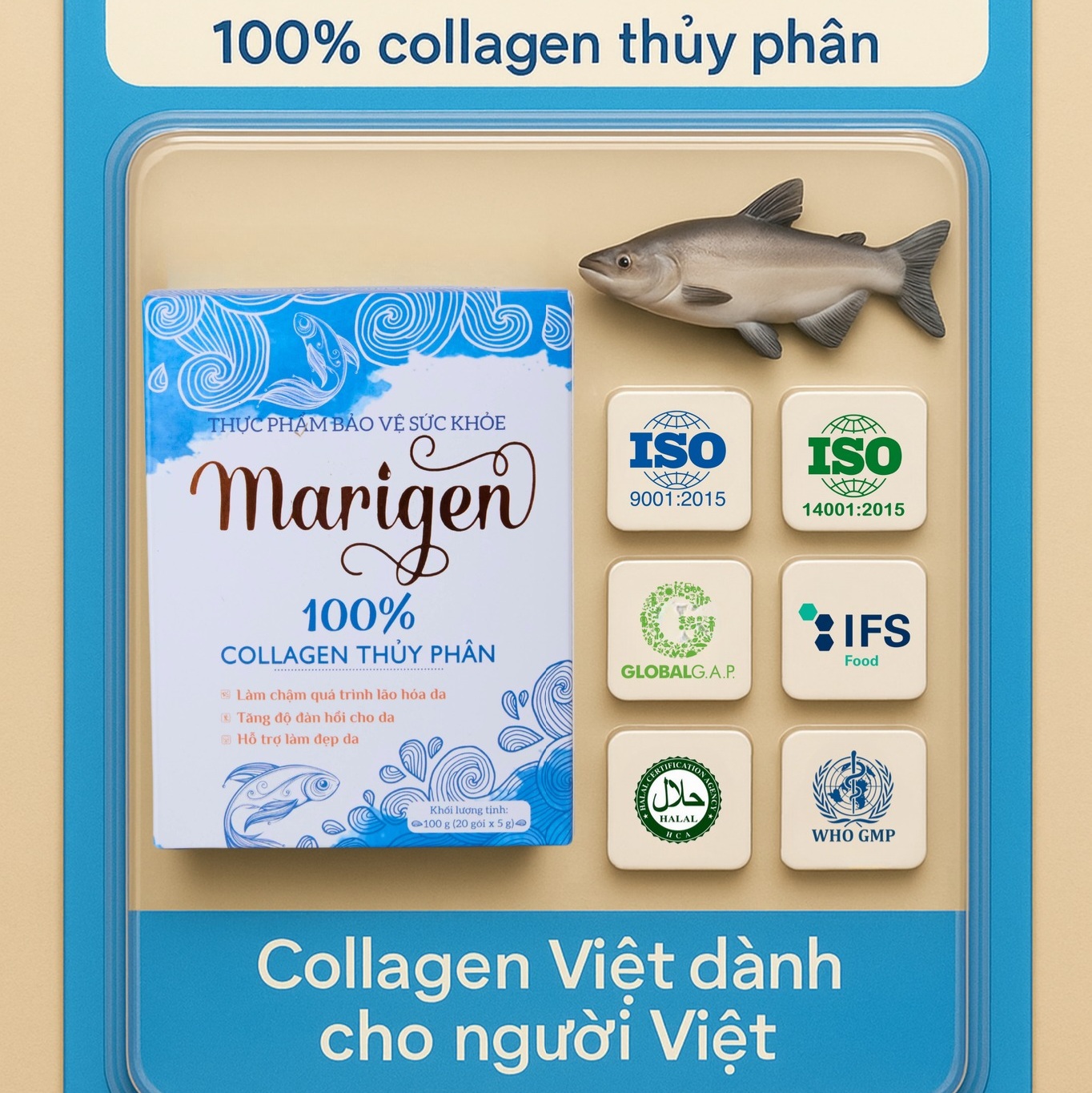 Vì sao bạn nên chọn collagen Marigen thay vì collagen từ bò, heo?