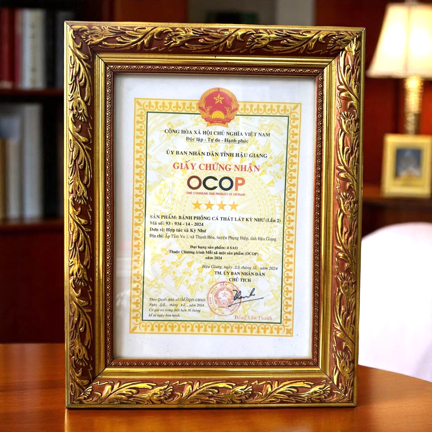 2. Đạt OCOP 4 sao