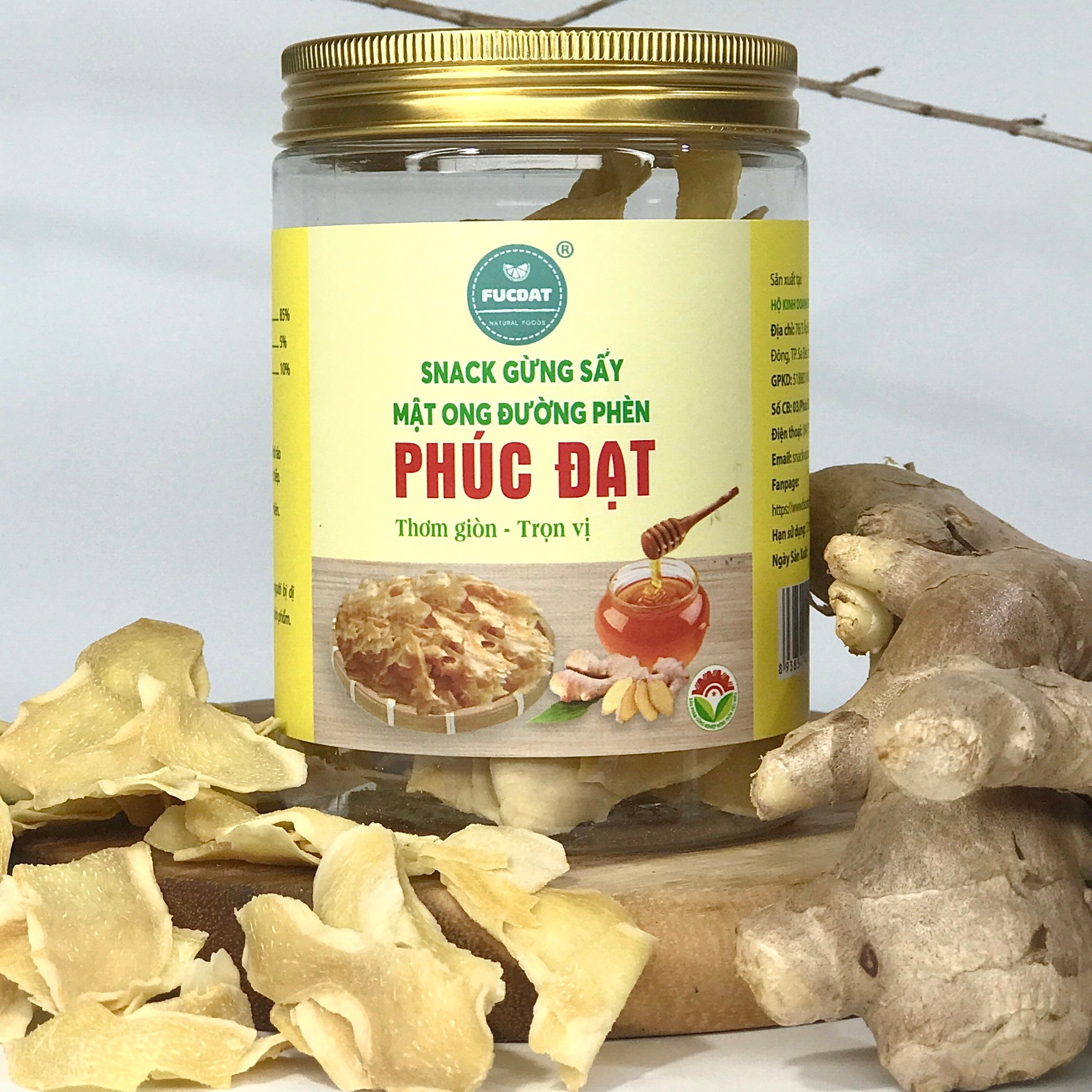 Cách bảo quản snack gừng sấy mật ong đường phèn được lâu?