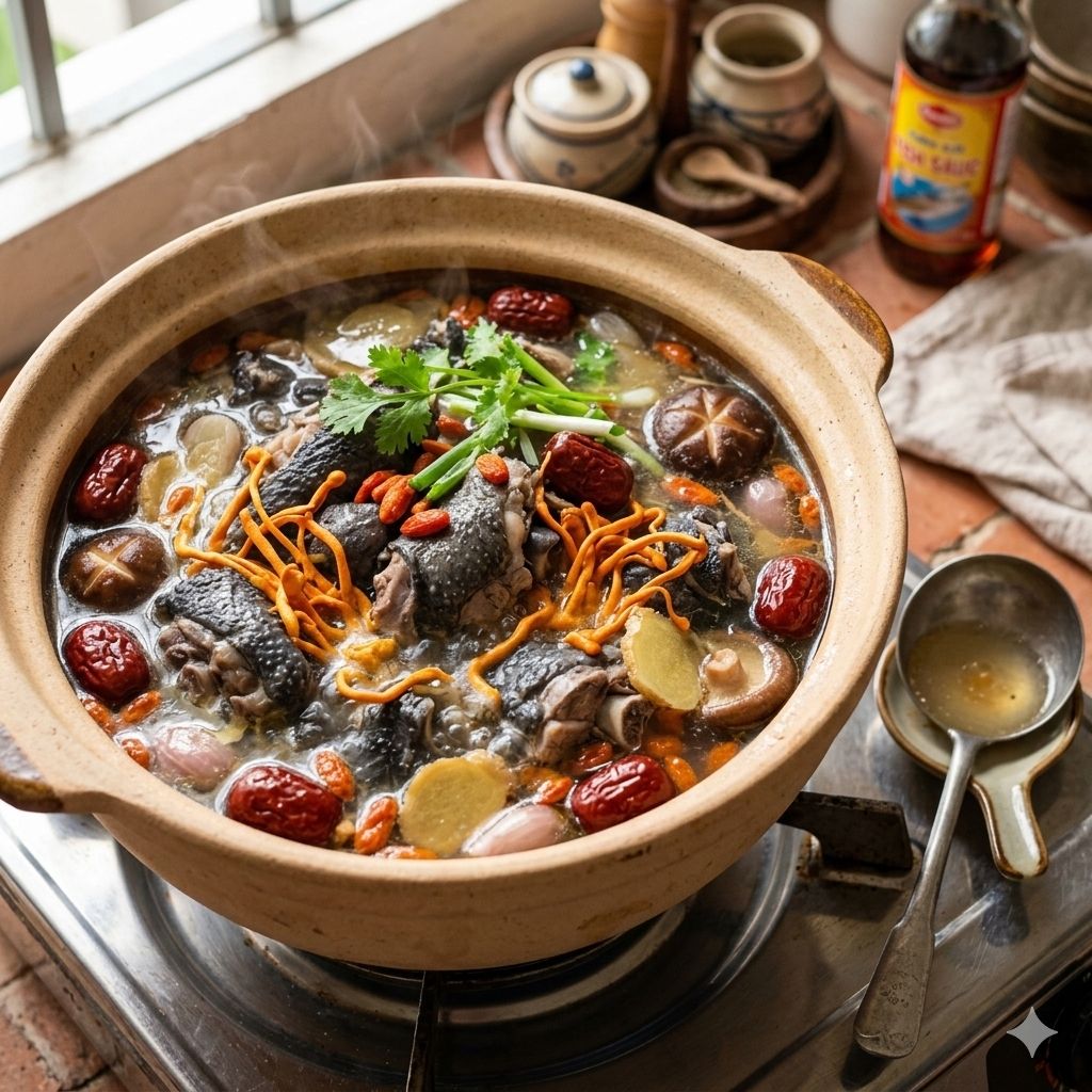 Bước 3: Hầm gà