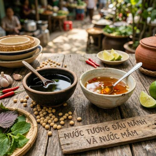 Bảng so sánh nước tương và nước mắm