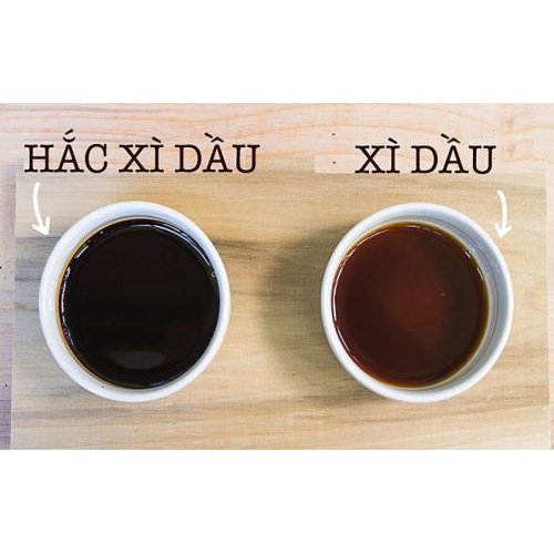 Xì dầu và hắc xì dầu khác gì nhau?