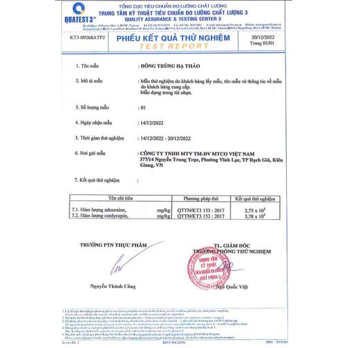 Có các chứng nhận chất lượng