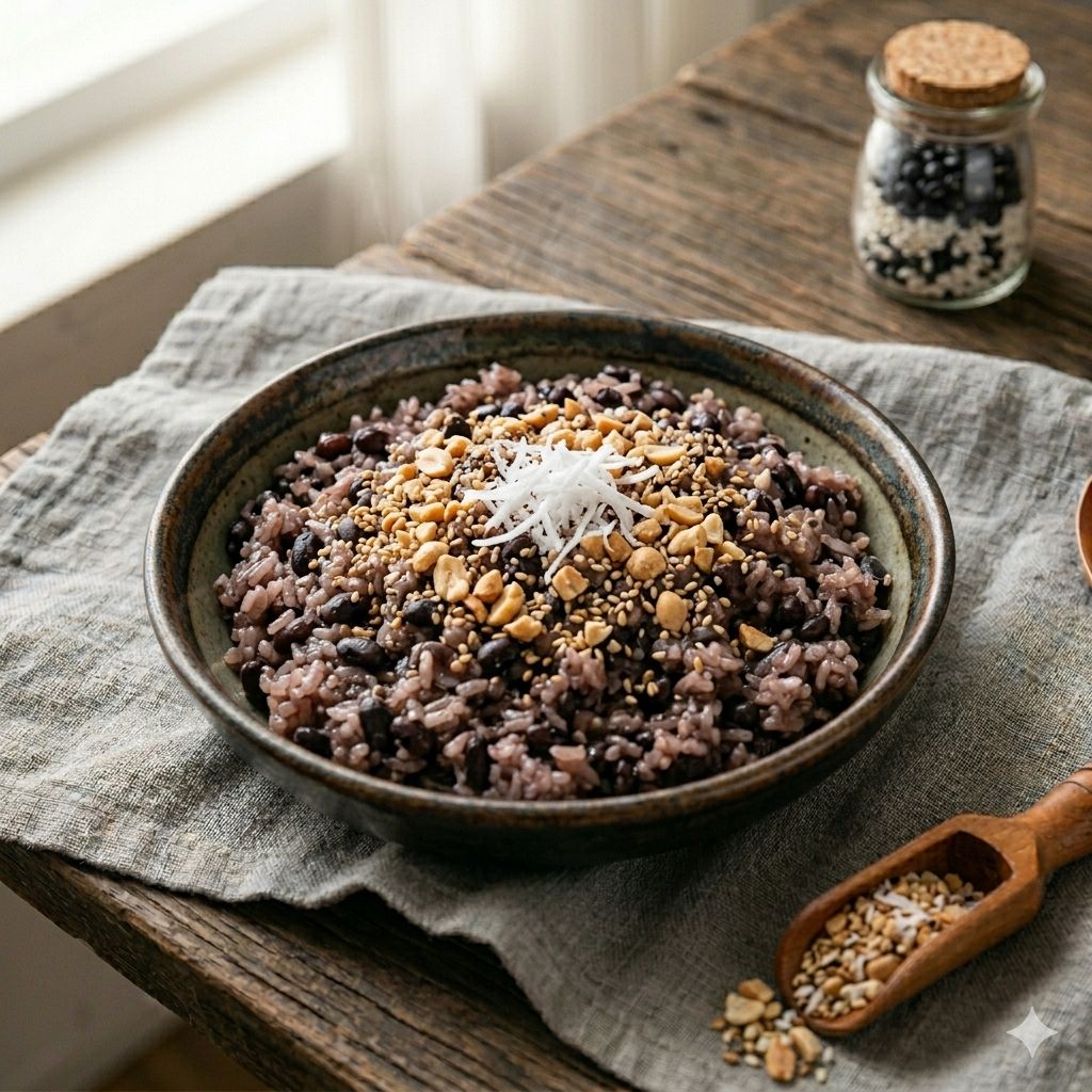 4. Xôi đậu đen thơm lừng