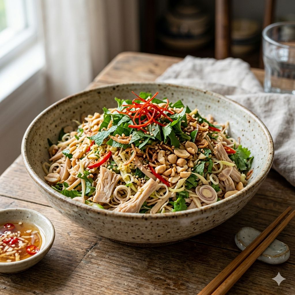 Salad mít sả gừng bao nhiêu calo?