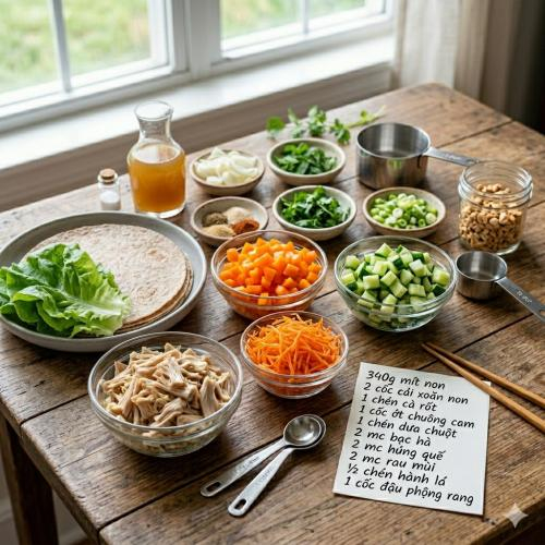 1. Nguyên liệu làm tacos mít