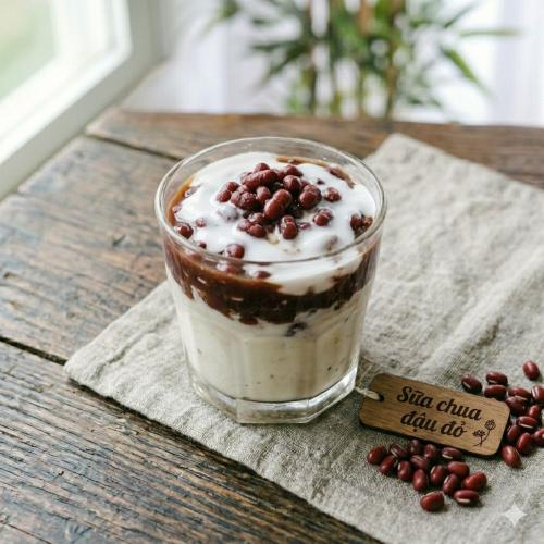 3. Sữa chua đậu đỏ