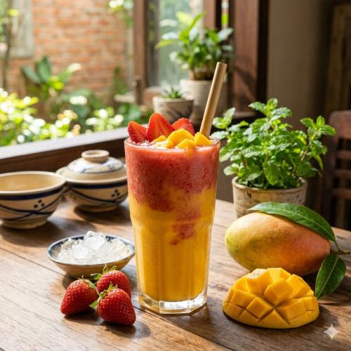 Sinh Tố Xoài Dâu Tây Có Tốt Không? 5 Lợi Ích & Cách Làm Chuẩn Healthy