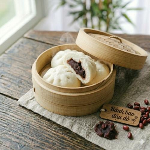 7. Bánh bao nhân đậu đỏ