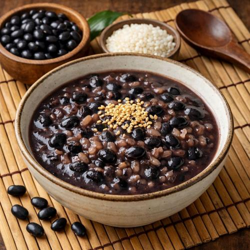 7. Cháo đậu đen và hạt ý dĩ – hỗ trợ lợi tiểu