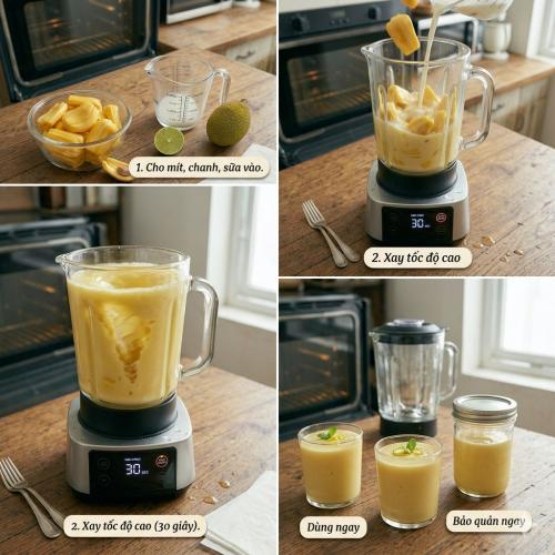 1. Nguyên liệu làm sinh tố mít