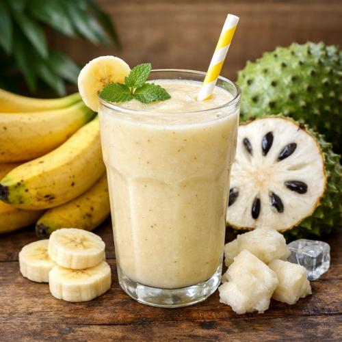 1. Sinh tố chuối mãng cầu