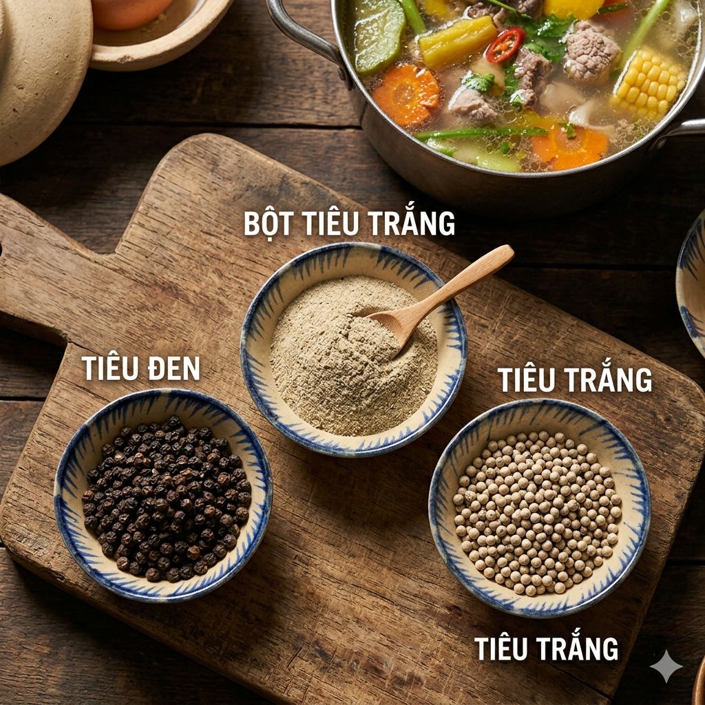 1. Thời điểm dùng tiêu trắng