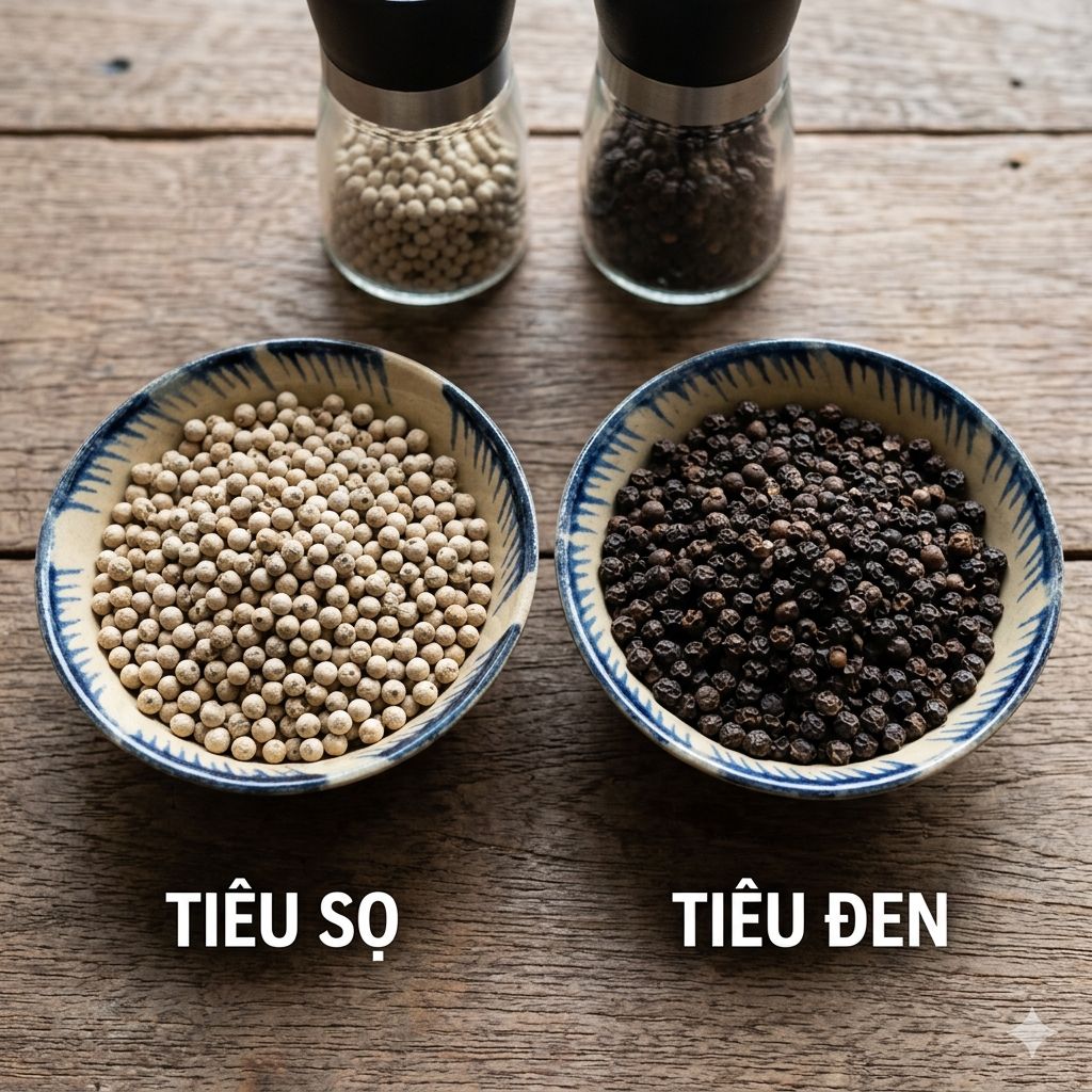 Tiêu trắng và tiêu đen loại nào tốt hơn?