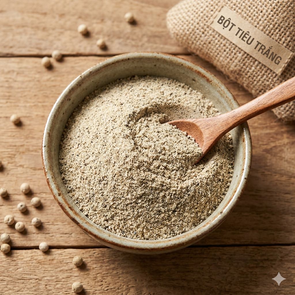 Bột tiêu trắng là gì?