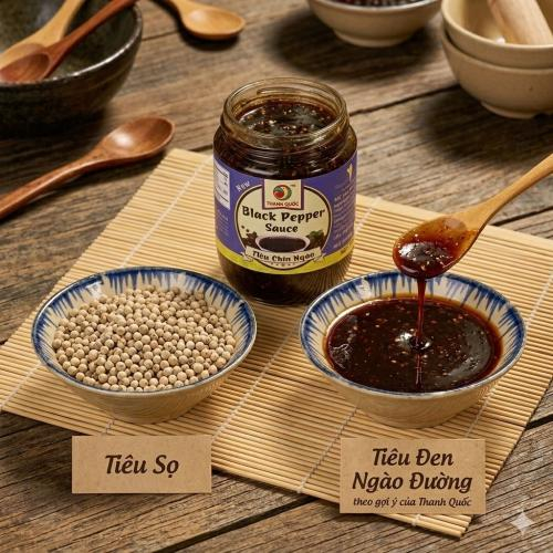 1. So sánh nguyên liệu và kết cấu giữa tiêu sọ và tiêu chín ngào đường