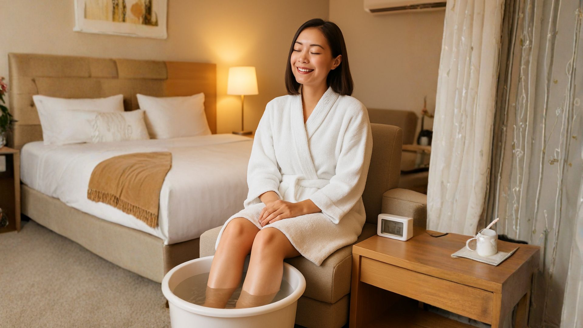 3. Ngâm Chân Với Nước Lá Đinh Lăng – Thư Giãn Trước Khi Ngủ