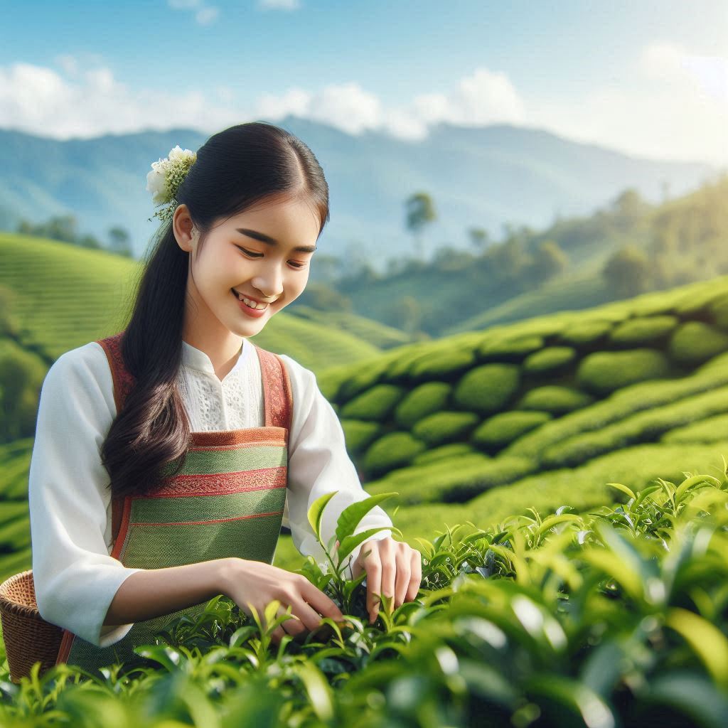 Trà nõn tôm Tân Cương 