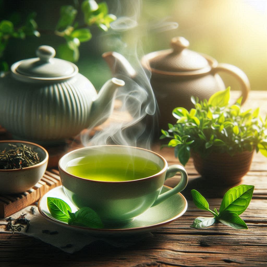 Uống trà vào buổi sáng