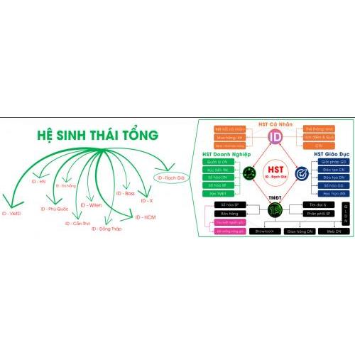 Mô hình sơ đồ hệ sinh thái tổng thể