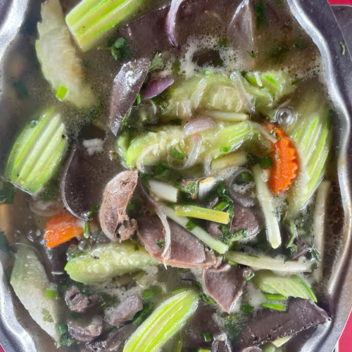 Lòng Vịt Xiêm Xào Mướp