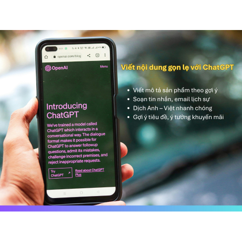 1. Viết nội dung nhanh và gọn với ChatGPT