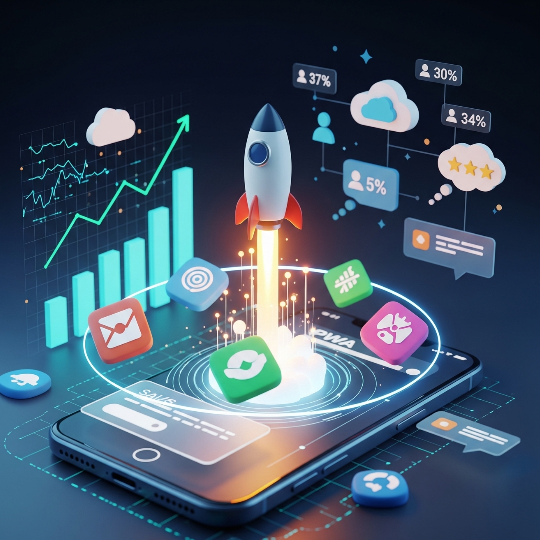 Tăng Trưởng Doanh Số Với PWA – Siêu Năng Lực Marketing