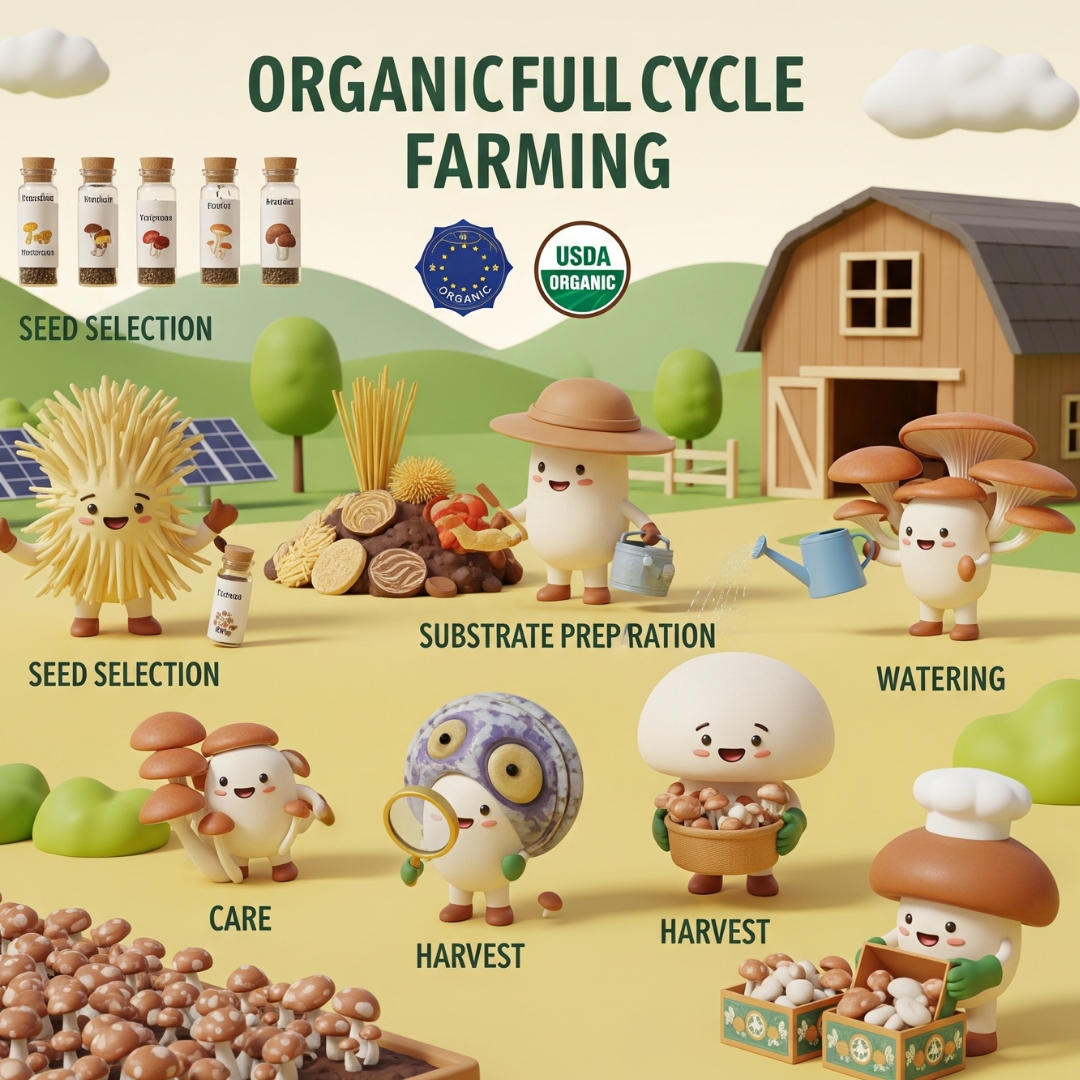 Nấm Hữu Cơ Là Gì? Nấm Hữu Cơ Tại Hiền Nương Farm