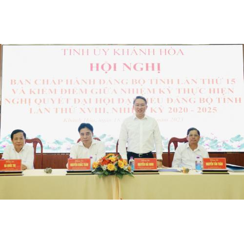 Ban chấp hành Đảng bộ tỉnh Khánh Hòa tổ chức Hội nghị giữa nhiệm kỳ 2020-2025