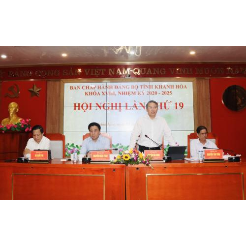 Khai mạc Hội nghị Tỉnh ủy Khánh Hòa lần thứ 19