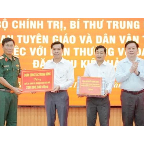 Đồng chí Nguyễn Trọng Nghĩa thăm, làm việc tại đặc khu Kiên Hải, tỉnh An Giang