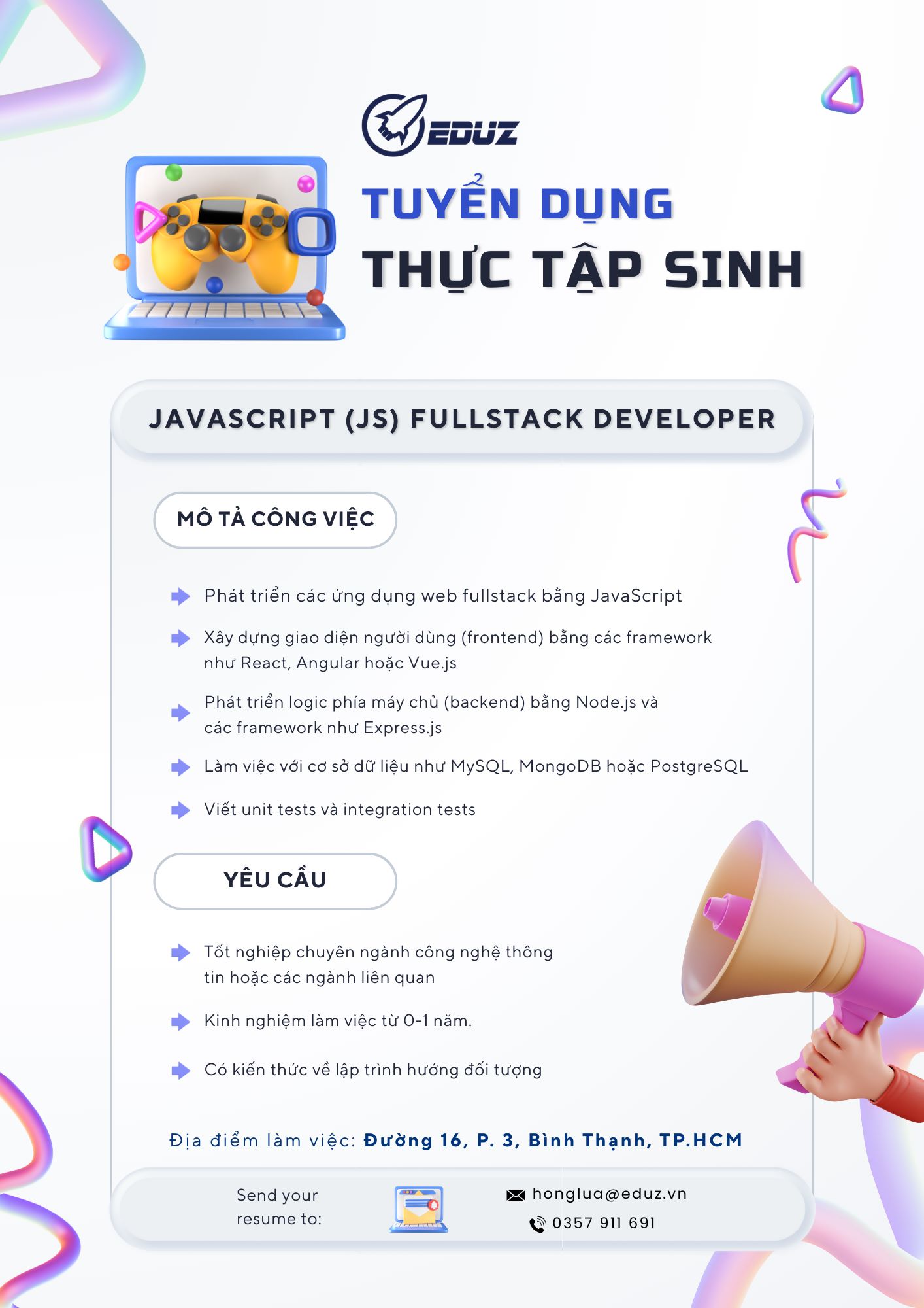 Mô tả công việc