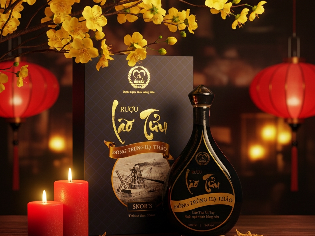 Rượu Lão Tửu Đông Trùng Hạ Thảo – OCOP 5 Sao Quốc Gia