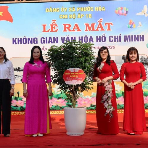 Khánh Thành Không Gian Văn Hóa Hồ Chí Minh Tại Ấp 1b, Xã Phước Hòa
