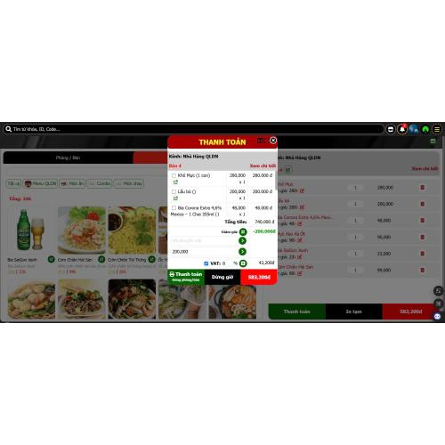 Các tính năng của Phần mềm Order tính giờ tự động