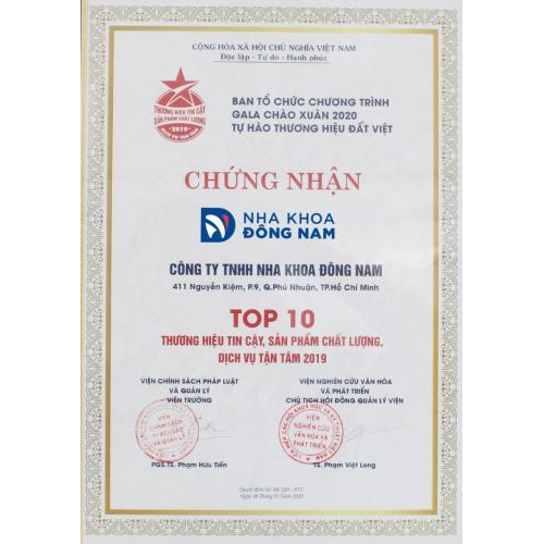 Top 10 nha khoa tốt nhất 2024