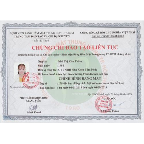 Nha khoa đạt tiêu chí chất lượng
