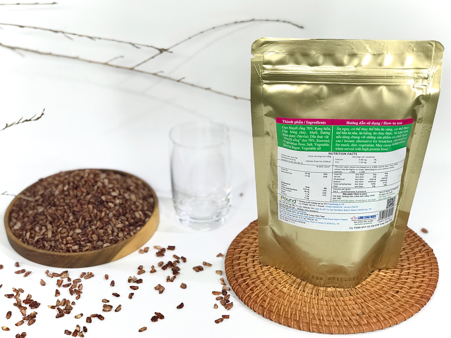 Hàm lượng dinh dưỡng của gạo lứt