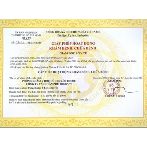 Chứng chỉ hoạt động