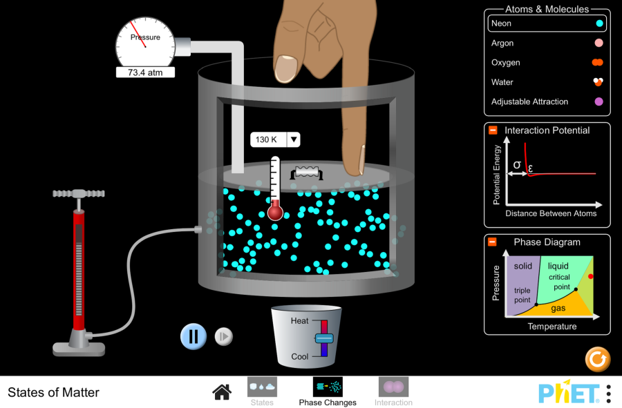 (Mô phỏng) Vật lý: States of Matter (Các trạng thái của vật chất)