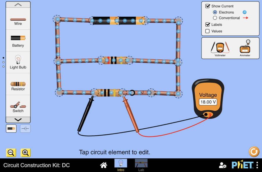 (Mô phỏng) Vật lý: Circuit Construction Kit: DC (Bộ xây dựng mạch: DC)