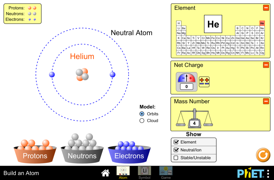 (Mô phỏng) Vật lý: Build an Atom (Xây dựng một nguyên tử)