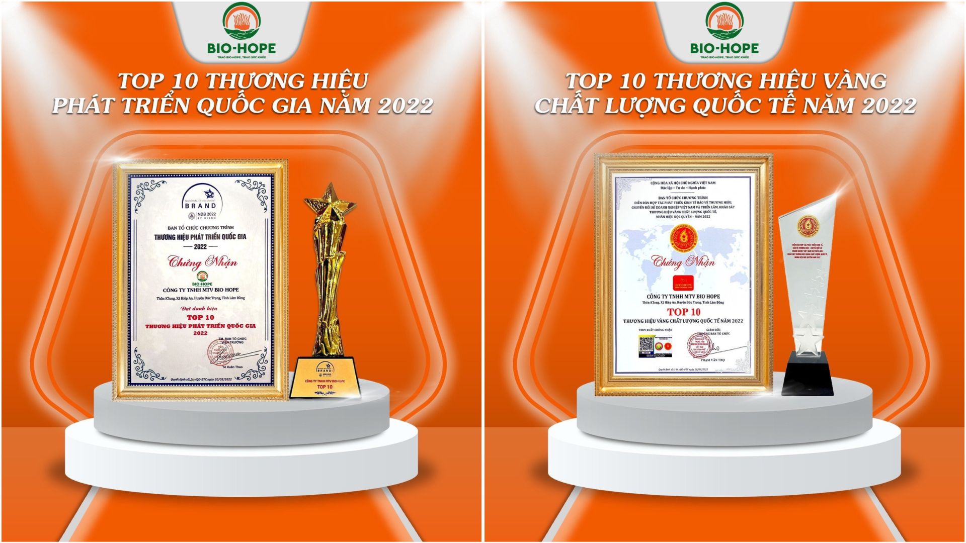 3. Bio Hope - chất lượng tạo nên niềm tin